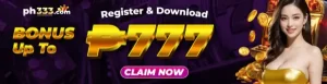 PH333 register 777 bonus banner