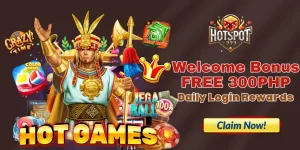 Hotspot777 welcome bonus 300 bonus banner